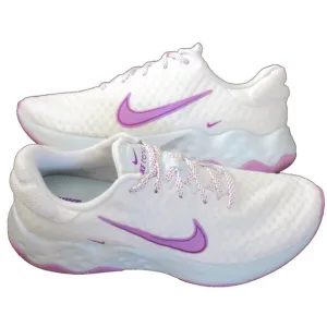 Women's Nike Renew Ride 3 Running Training Shoes White Purple Sizes NIB