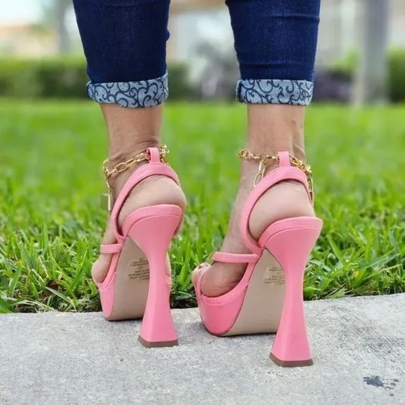Women's  Platform High Heels Pink Color