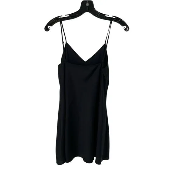 Women’s Size 2 Jonathan Simkhai Black V-Neck Slip Dress Minimalist