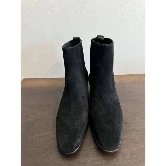 Women’s The Kooples Black Suede Chelsea Boots Size 39 vestiaire 8 Ankle Booties