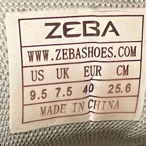 Womens ZEBA Hands Free Sapphire Blue Slip On Sneakers / Size 9.5