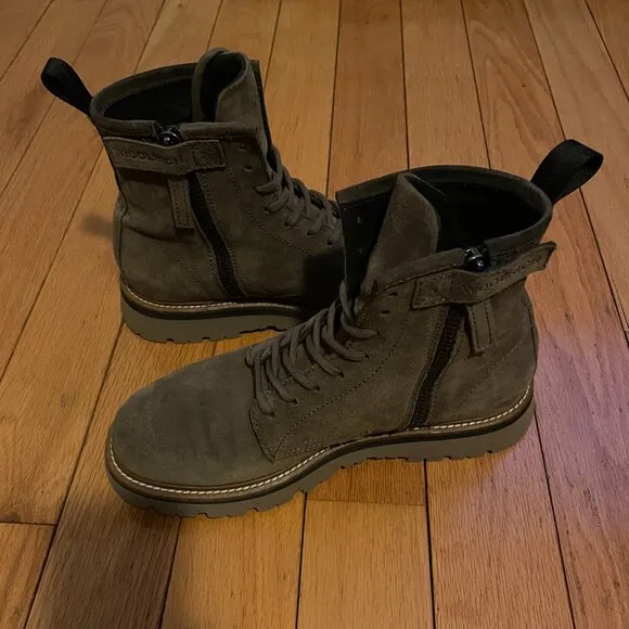 WOOLRICH City Boots Brown Suede Leather Size 9 42 EU Mens Italy