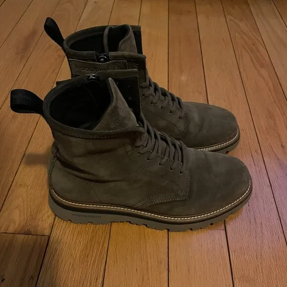 WOOLRICH City Boots Brown Suede Leather Size 9 42 EU Mens Italy