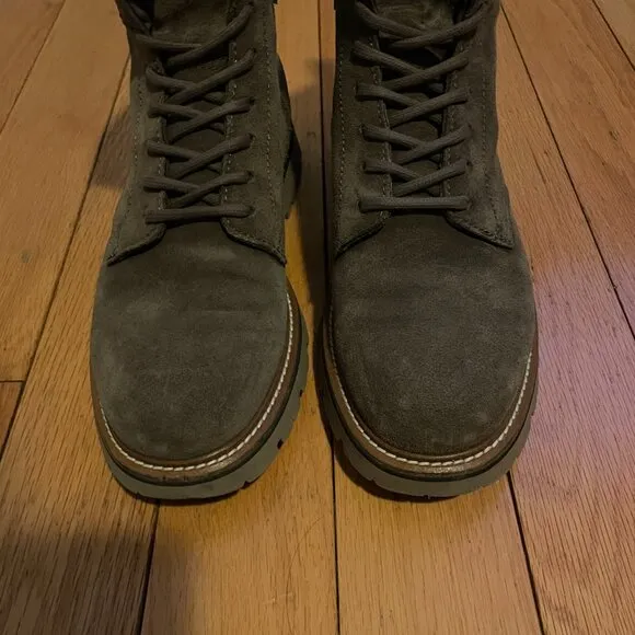 WOOLRICH City Boots Brown Suede Leather Size 9 42 EU Mens Italy