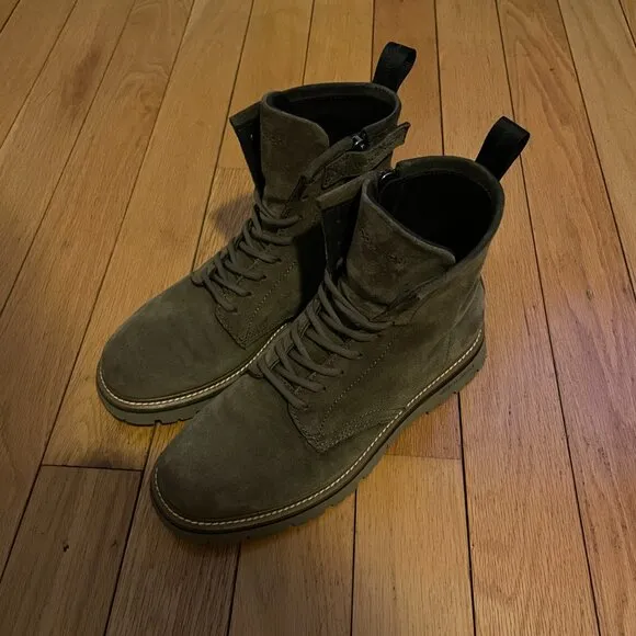 WOOLRICH City Boots Brown Suede Leather Size 9 42 EU Mens Italy