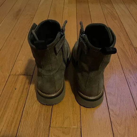 WOOLRICH City Boots Brown Suede Leather Size 9 42 EU Mens Italy