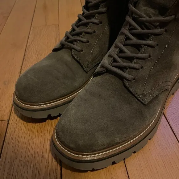 WOOLRICH City Boots Brown Suede Leather Size 9 42 EU Mens Italy
