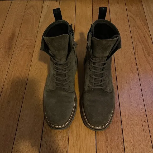 WOOLRICH City Boots Brown Suede Leather Size 9 42 EU Mens Italy