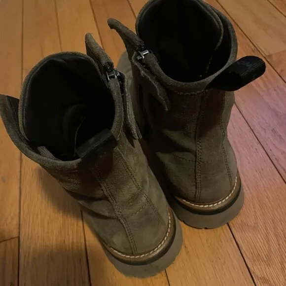 WOOLRICH City Boots Brown Suede Leather Size 9 42 EU Mens Italy