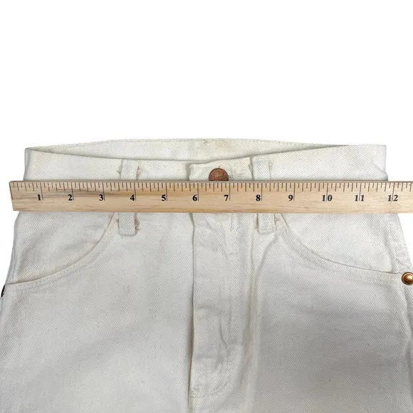 Wrangler Vintage Deadstock Women Jeans Tan High Size 1x36 Tall USA Rodeo Cowboy