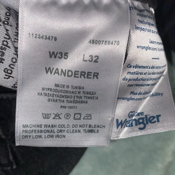 WRANGLER WANDERER 622 HIGH RISE MODERN FLARE JEANS in black