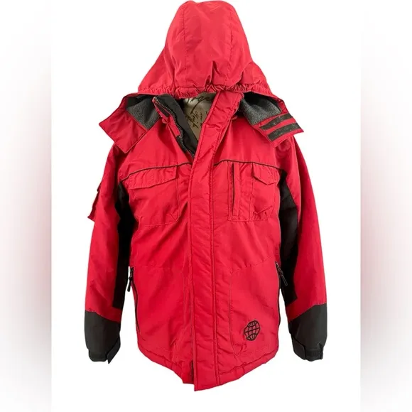 X Games $250 EUC Red Winter Jacket ski snowboard sport youth large, adult small