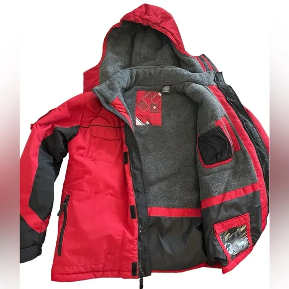 X Games $250 EUC Red Winter Jacket ski snowboard sport youth large, adult small