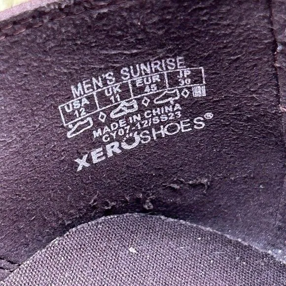 Xero Sunrise Men's‎ Size 12 Brown Casual Shoes Slip On Shoes Minimalistic