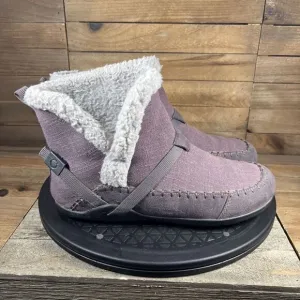 Xero Shoes Ashland Purple Womens Size 7.5 Pull On Faux Fur Boots Comfort Shoes