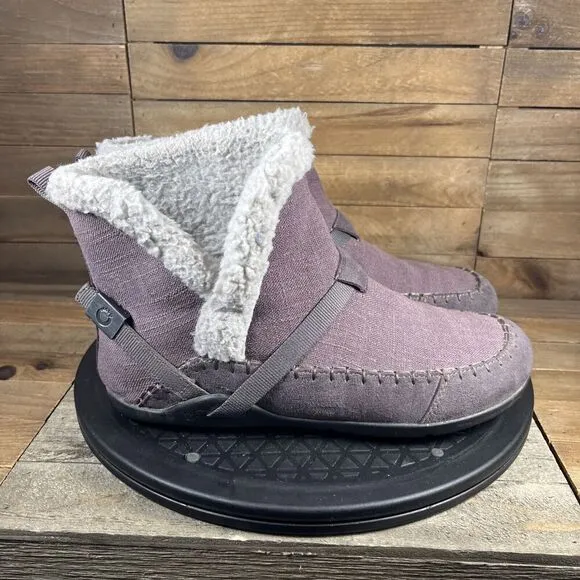 Xero Shoes Ashland Purple Womens Size 7.5 Pull On Faux Fur Boots Comfort Shoes