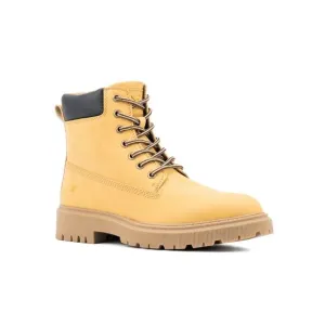 XRAY Mens Beige Collar Heel Pull-Tab Treaded Marion Round Toe Boots Shoes 10