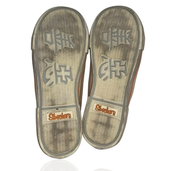 Y2K Skechers Size 9 Bobby Sox Cali Sand Slip On Tennis Shoes 2000's Vintage Bobs