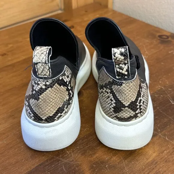 yuko imanishi   Women’s 38 Slip On Sneaker Shoe Platform Bootie Grunge Moto