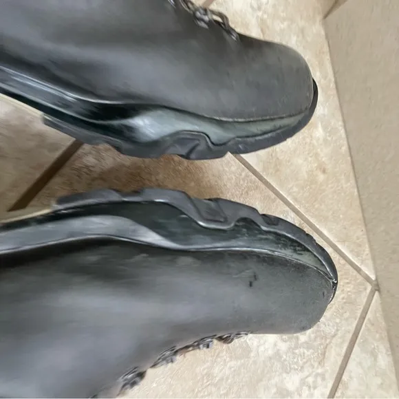 Zamberlan Mens Boots Black Size 14 Gore Tex Hiking Outdoor Vibram Italy Pre Owne