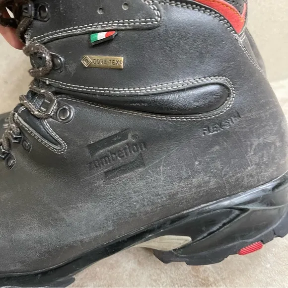 Zamberlan Mens Boots Black Size 14 Gore Tex Hiking Outdoor Vibram Italy Pre Owne