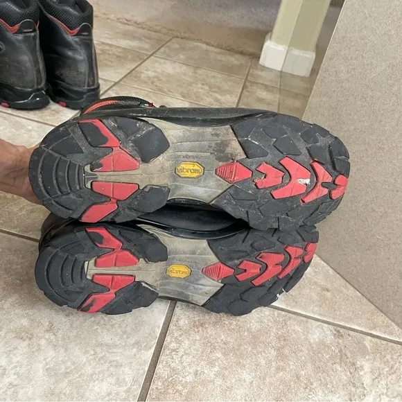 Zamberlan Mens Boots Black Size 14 Gore Tex Hiking Outdoor Vibram Italy Pre Owne