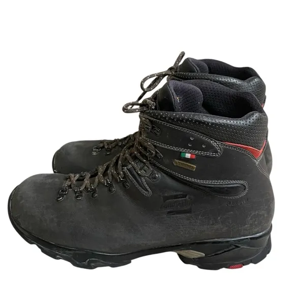 Zamberlan Mens Boots Black Size 14 Gore Tex Hiking Outdoor Vibram Italy Pre Owne