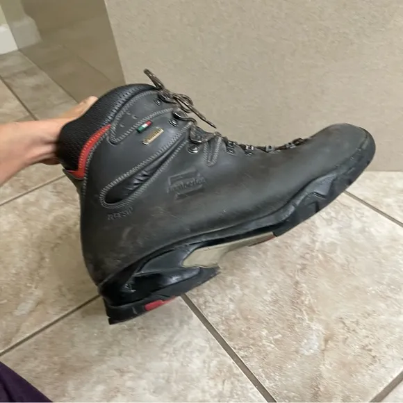 Zamberlan Mens Boots Black Size 14 Gore Tex Hiking Outdoor Vibram Italy Pre Owne