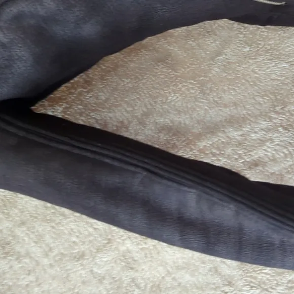 Zara Trafaluc Faux Suede/Fur Hooded Jacket