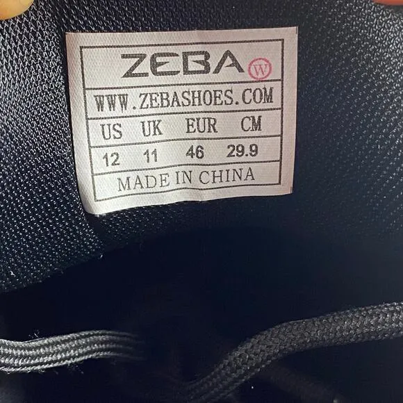 Zeba Hands Free Black Sneakers Men's Size 12 Slip On Walking Comfort Shoes