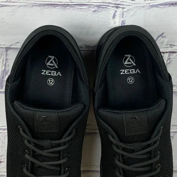 Zeba Hands Free Black Sneakers Men's Size 12 Slip On Walking Comfort Shoes