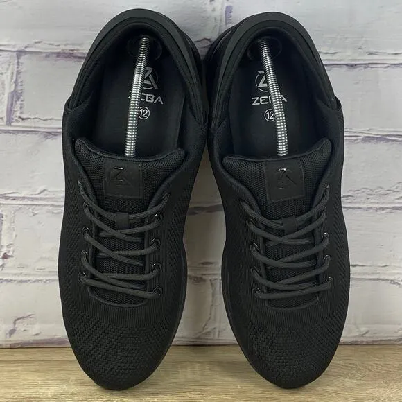 Zeba Hands Free Black Sneakers Men's Size 12 Slip On Walking Comfort Shoes