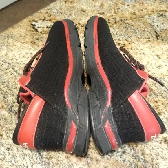 Zeba Shoes Hands Free Athletic Walking Comfort Shoes Black Red Men’s Size 9.5