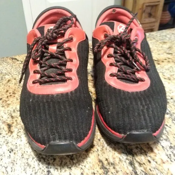 Zeba Shoes Hands Free Athletic Walking Comfort Shoes Black Red Men’s Size 9.5