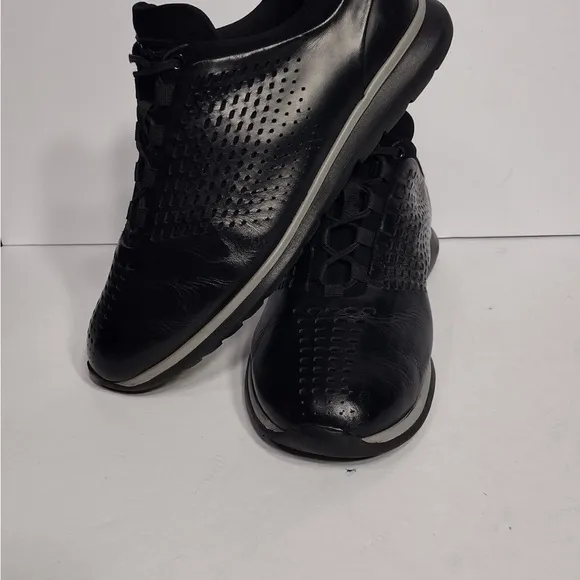 ZEGNA SPORT Black Men's Shoes size 8 pre owned good condition