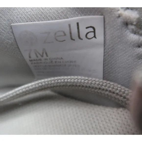 Zella Shoes Mens 7 Athletic Sneaker Trainers Comfort Ortholite Knit Active Grey