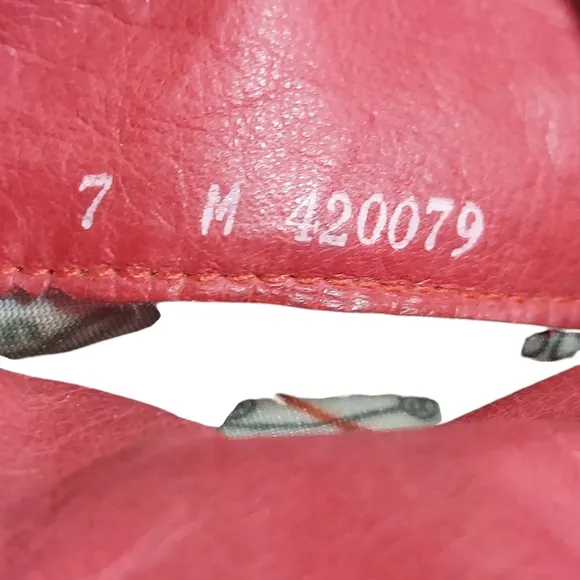 Zodiac Vintage Red Slouchy Leather  Heeled Boots with Tapered Heel